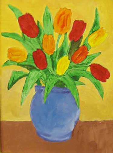tulips vase
